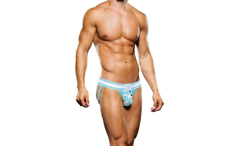 Prowler Winter Animals Mens Jock Strap Blue and White - - Jocks and G-Strings