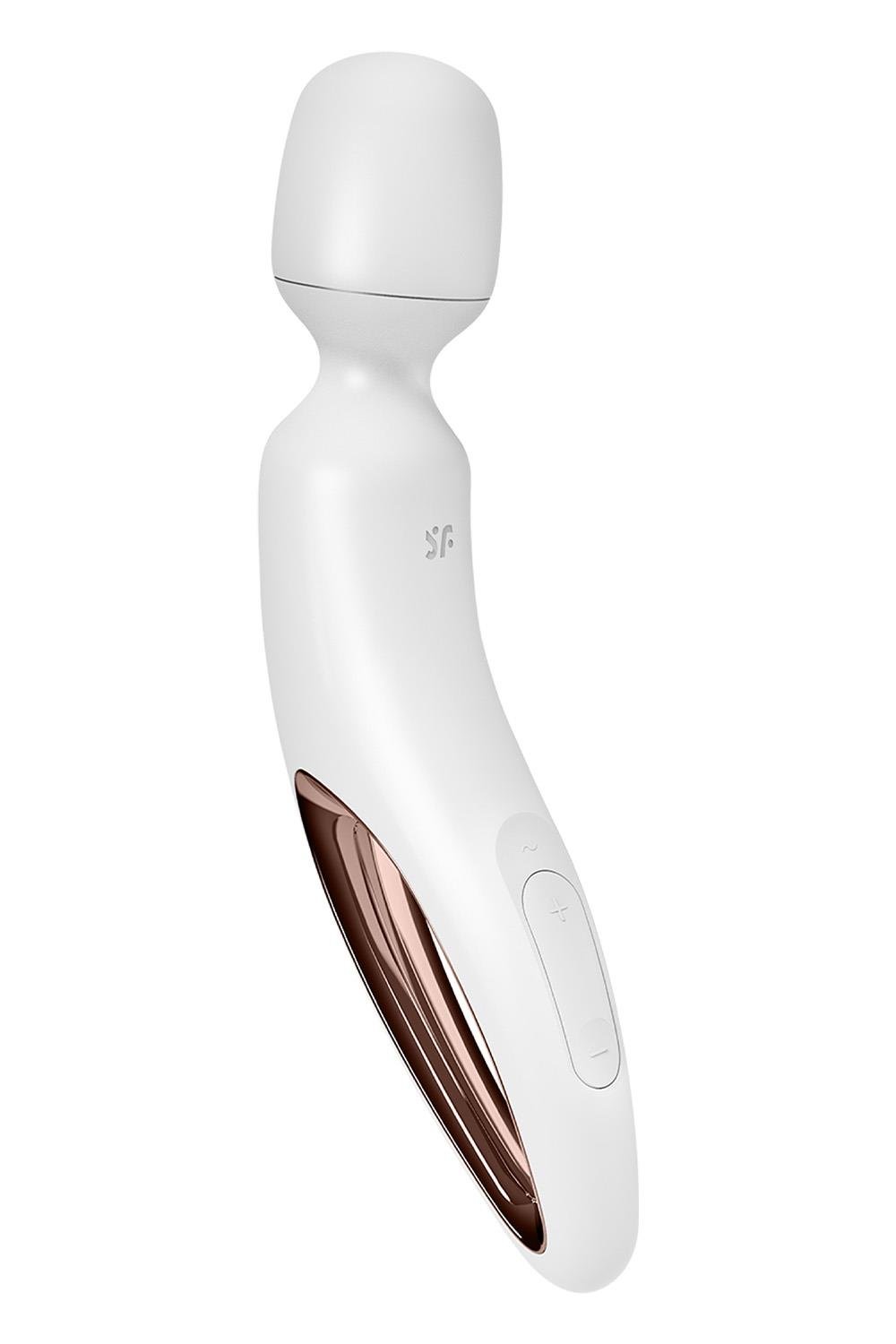 Satisfyer Wand-erland 50 Mode Body Wand Massager - White - Body Wands