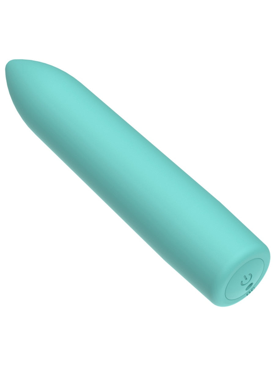 Full Circle Mini Baby Vibrating Bullet Massager - Teal - Bullet Vibrators