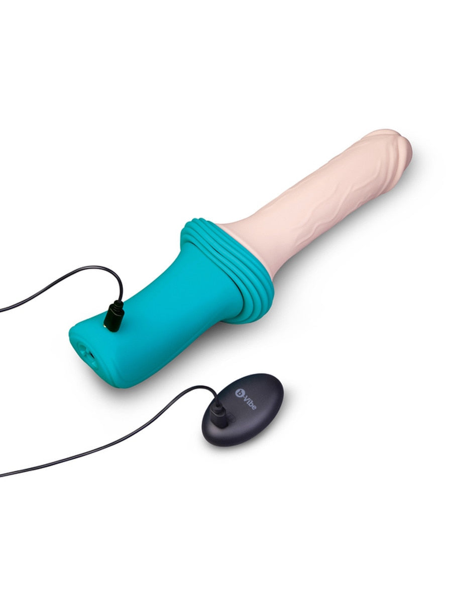 b-Vibe Remote Control Thrusting Dildo Machine - Sex Machines