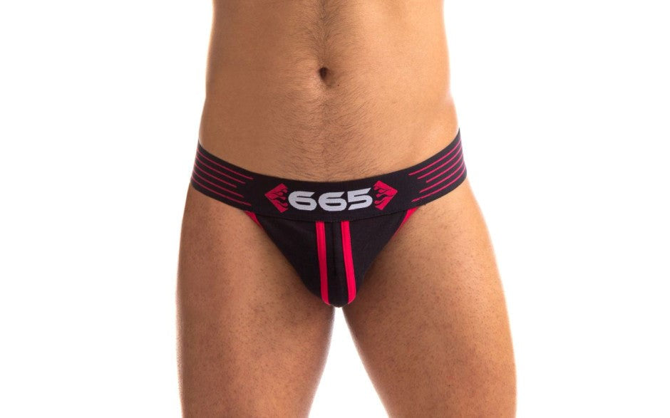 Sport Fucker Rally Mens Sexy Jock Strap Black and Red - - Jocks and G-Strings