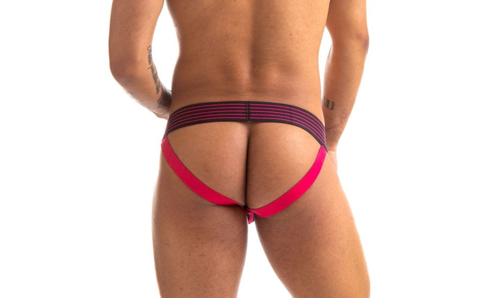 Sport Fucker Rally Mens Sexy Jock Strap Black and Red - - Jocks and G-Strings