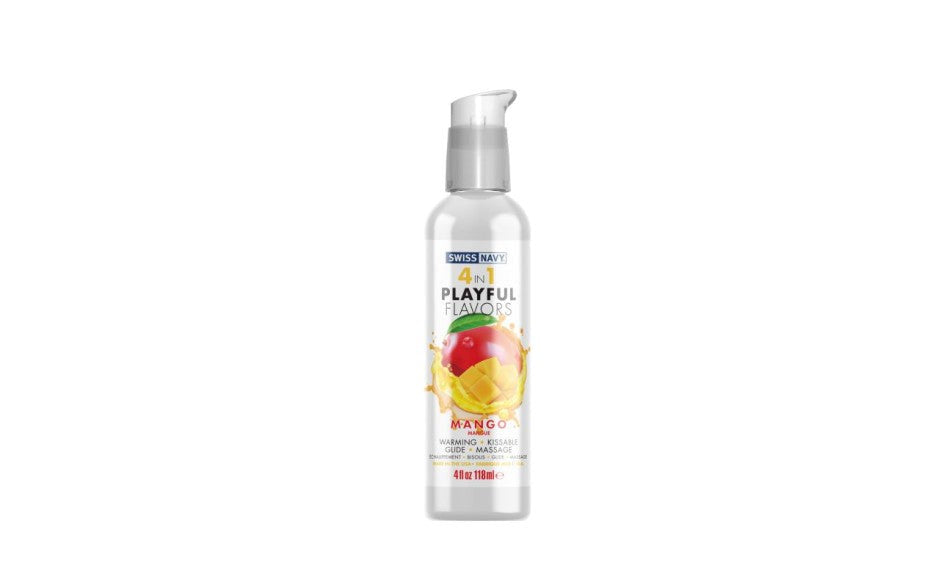 Swiss Navy Playful Flavours 4 In 1 Water Based Lubricant 118 ml - - Water Based Lubes