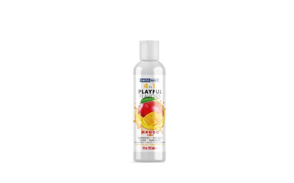 Swiss Navy Playful Flavours 4 In 1 Warming and Kissable Lubricant 29.5 ml - - Water Based Lubes