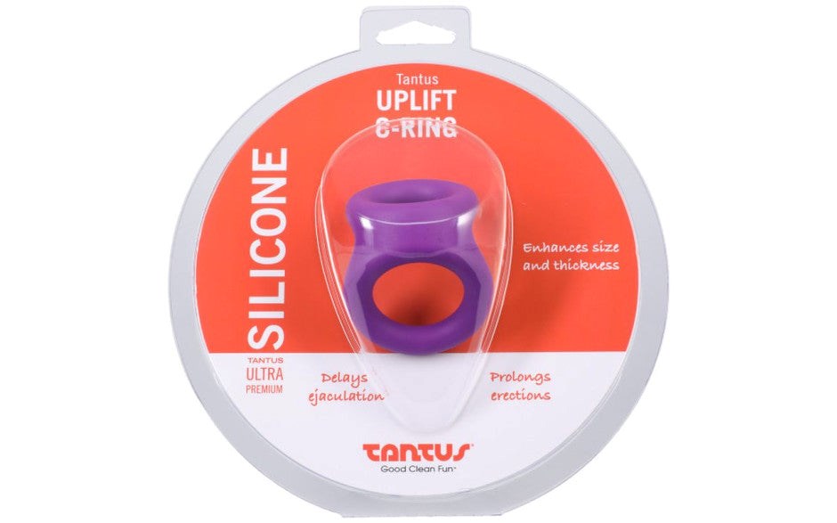 Tantus Uplift Soft and Stretchable Silicone Cock Ring - - Stretchy Cock Rings