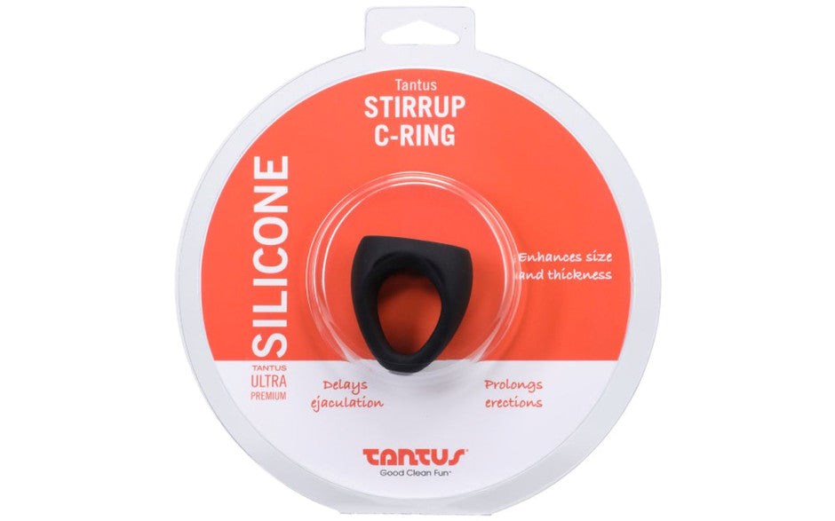 Tantus Stirrup Stretchy Mens Silicone Cock Ring - - Stretchy Cock Rings