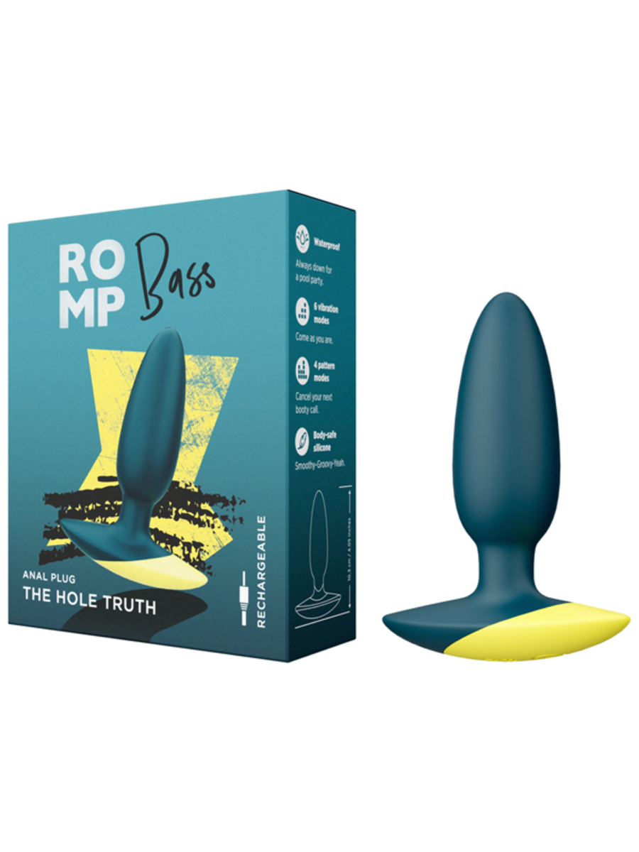 Love Honey Romp Bass Vibrating Silicone Anal Plug - - Butt Plugs