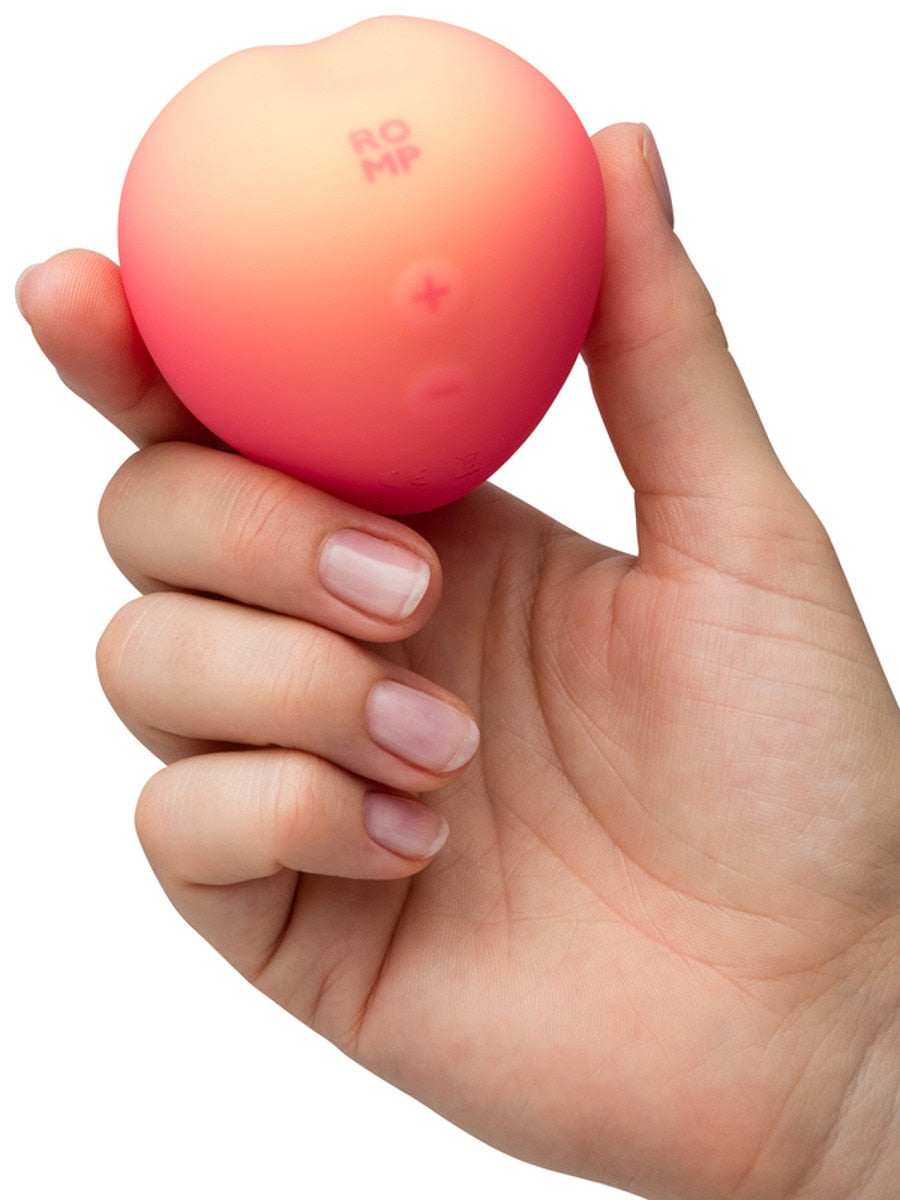Love Honey Romp Peach Air Pulse Clitoral Vibrator - Clit Ticklers and Pulsators