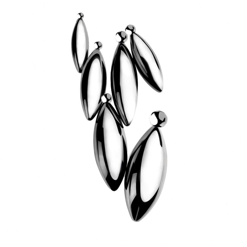 BDStyle Oval Bullet Urethral Sound With Pull Ring - - Urethral Sounds