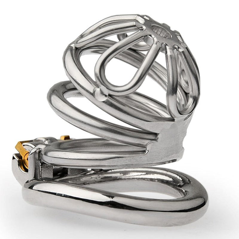 BDStyle Petal Metal Male Chastity Cage Large Flat Ring - Male Chastity