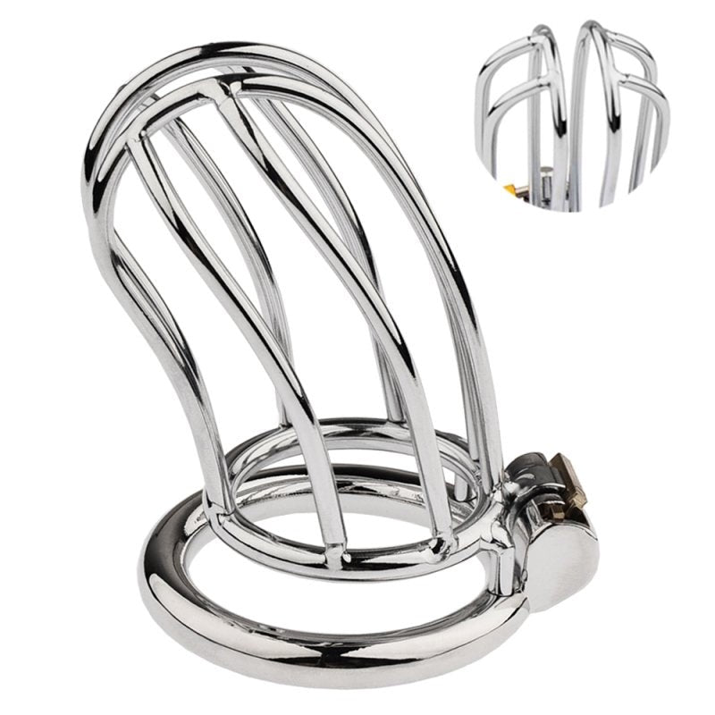 BDStyle Classic Small Banana Male Chastity Cage Hide Lock - - Male Chastity