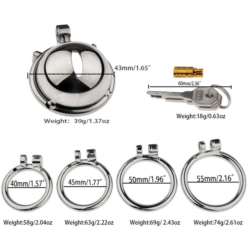 BDStyle CB Chastity Hide Lock Male Cock Cage - - Male Chastity