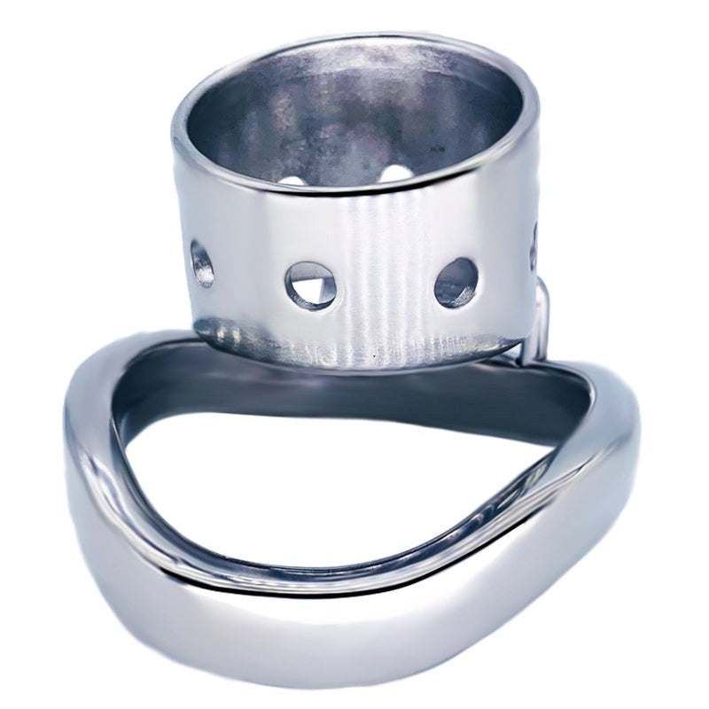 BDStyle Bent Ring Cylindrical Short Male Chastity Lock - - Male Chastity