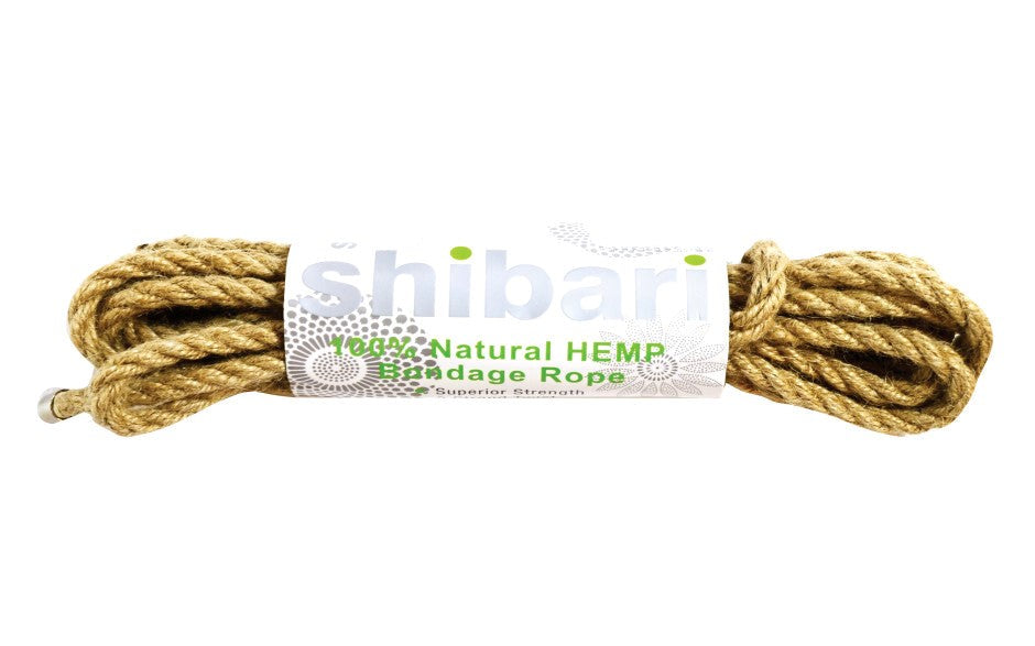 Shibari Rope 100% Natural Hemp Bondage Rope 5m - Cuffs And Restraints