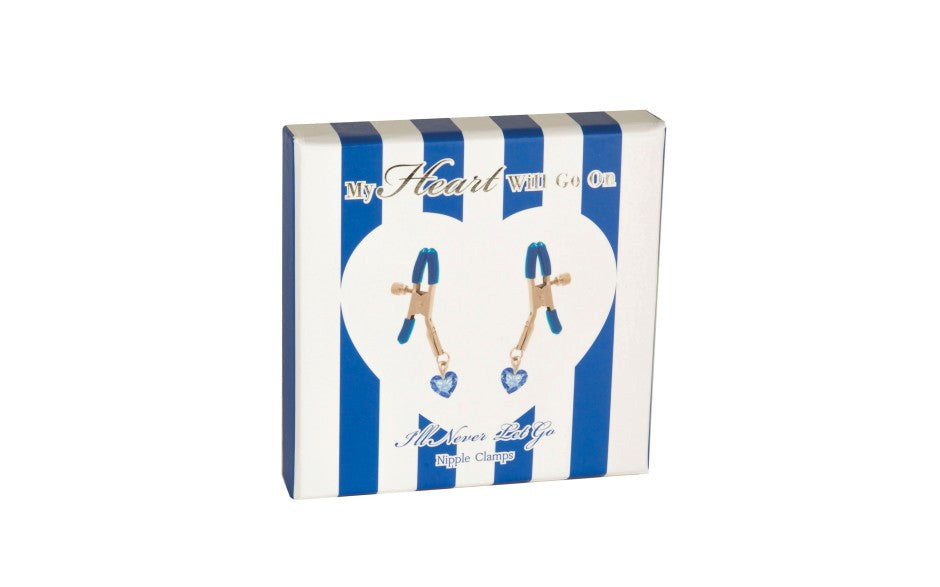 SI Novelties My Heart Will Go On Ill Never Let Go Nipple Clamps - Nipple and Clit Clamps