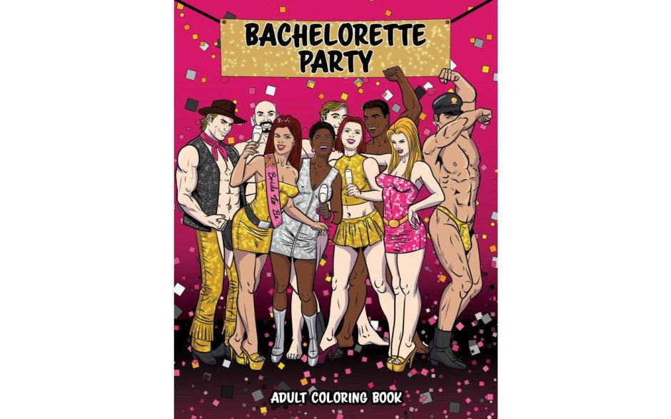 Wood Rocket Bachelorette Party Colouring Book - Party Gifts and Novelties