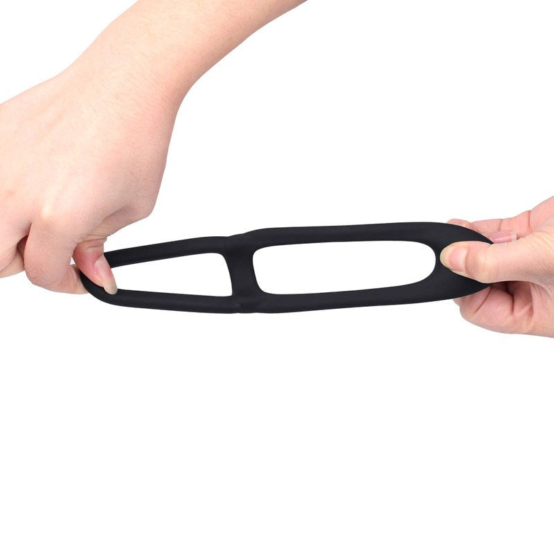 BDStyle Sex Delay Silicone Dual Cock Ring - - Stretchy Cock Rings