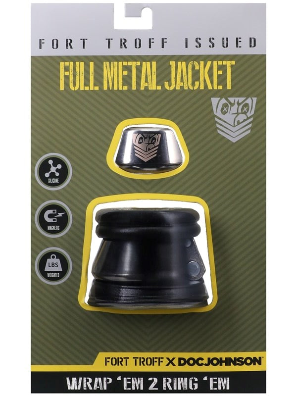 Doc Johnson Fort Troff Full Metal Jacket Mens Cock Ring - - Stretchy Cock Rings