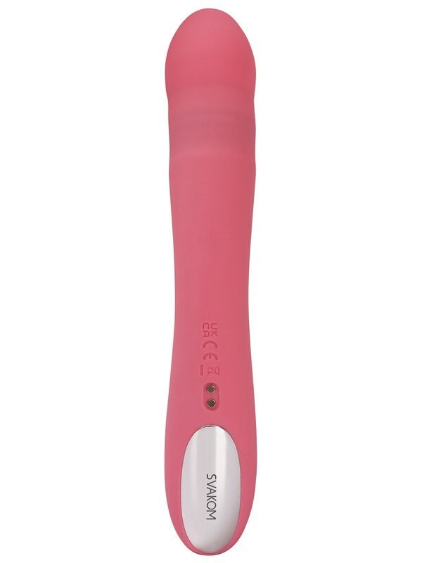 Svakom Avery Multi Function Rabbit Vibrator Strawberry Pink - - Rabbit Vibrators