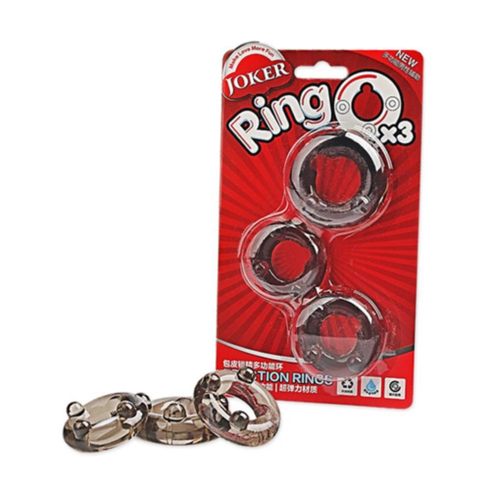 BDStyle Joker Erection Enhancer Mens Cock Rings Set - - Cock Ring Sets