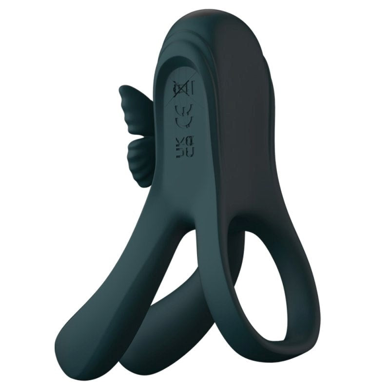 BDStyle Butterfly Triple Lock Vibrating Cock Ring - - Vibrating Cock Rings