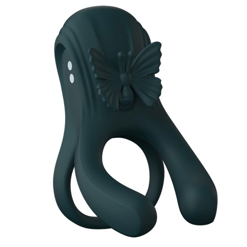 BDStyle Butterfly Triple Lock Vibrating Cock Ring - - Vibrating Cock Rings
