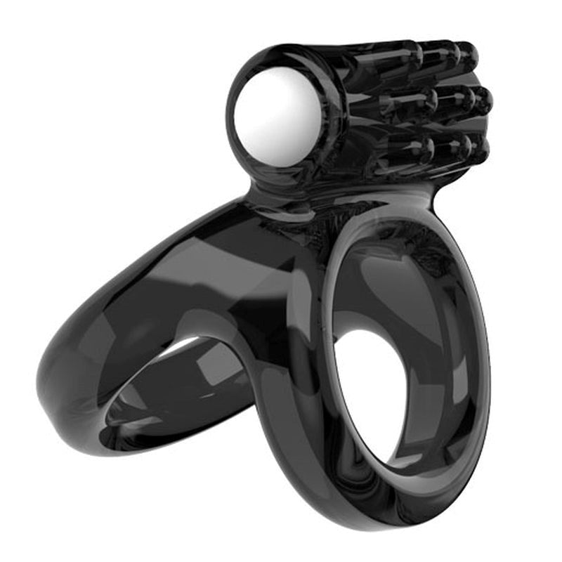 BDStyle Soft Lock Vibrating Penis Sleeve Ring - - Vibrating Cock Rings