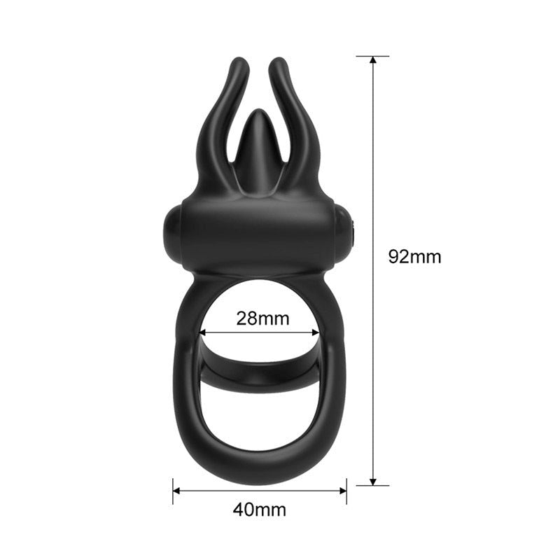BDStyle Multi Functions Cock Ring With Vibrating Clit Stimulator - - Vibrating Cock Rings