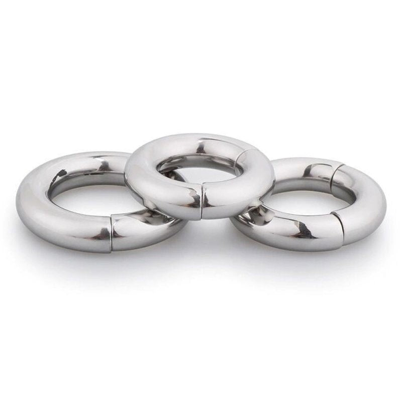 BDStyle Magnetize Stainless Steel Magnetic Mens Cock Ring - - Steel Cock Rings
