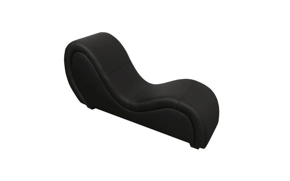 Daytona Kama Sutra Mebon Chaise Love Lounge Leather Black - - Sex Furniture