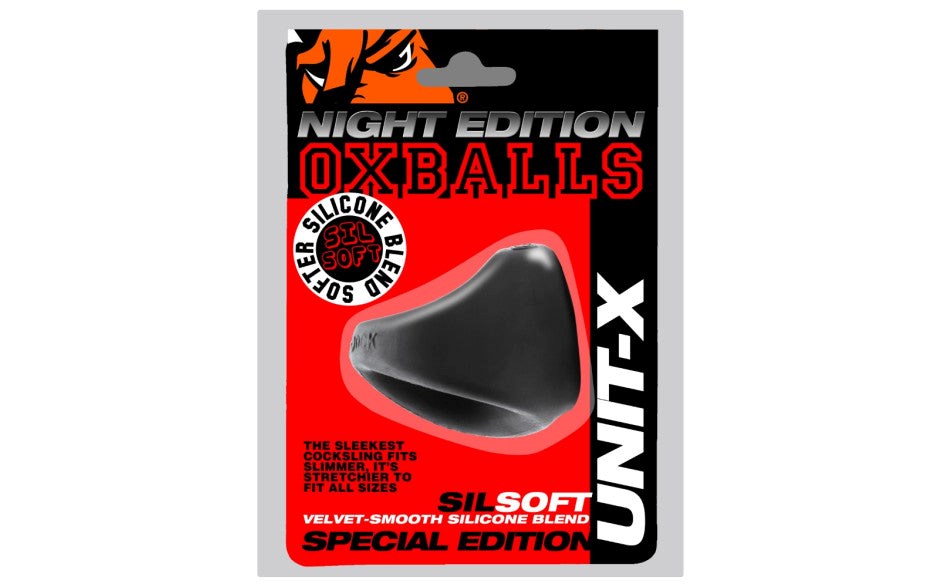OxBalls Unit X Stretchy Slimmer Fit Mens Cock Ring Night Edition - - Stretchy Cock Rings