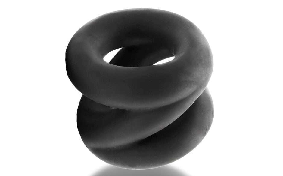 OxBalls Z Balls Zig Zag Cock Ring and Ball Stretcher Night Edition - - Ball and Cock Toys