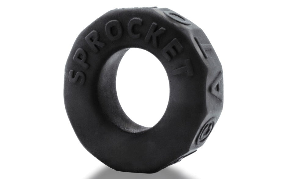 OxBalls Sprocket Comfort No Roll Stretchy Cock Ring Night Edition - - Stretchy Cock Rings
