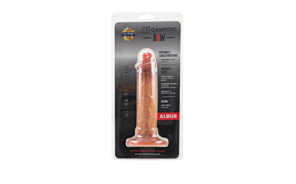 Raw Albur Ulra Realistic Silicone Dildo 20cm - - Realistic Dildos