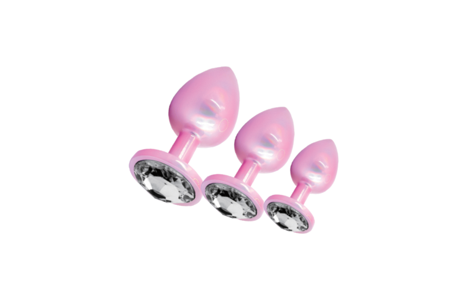 SXE Stainless Steel Comfort 3 Piece Butt Plug Set - - Butt Plugs