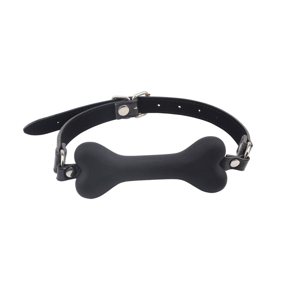 Behave Doggie Bone Adjustable BDSM Play Bit Gag - Bondage Gags and Bits
