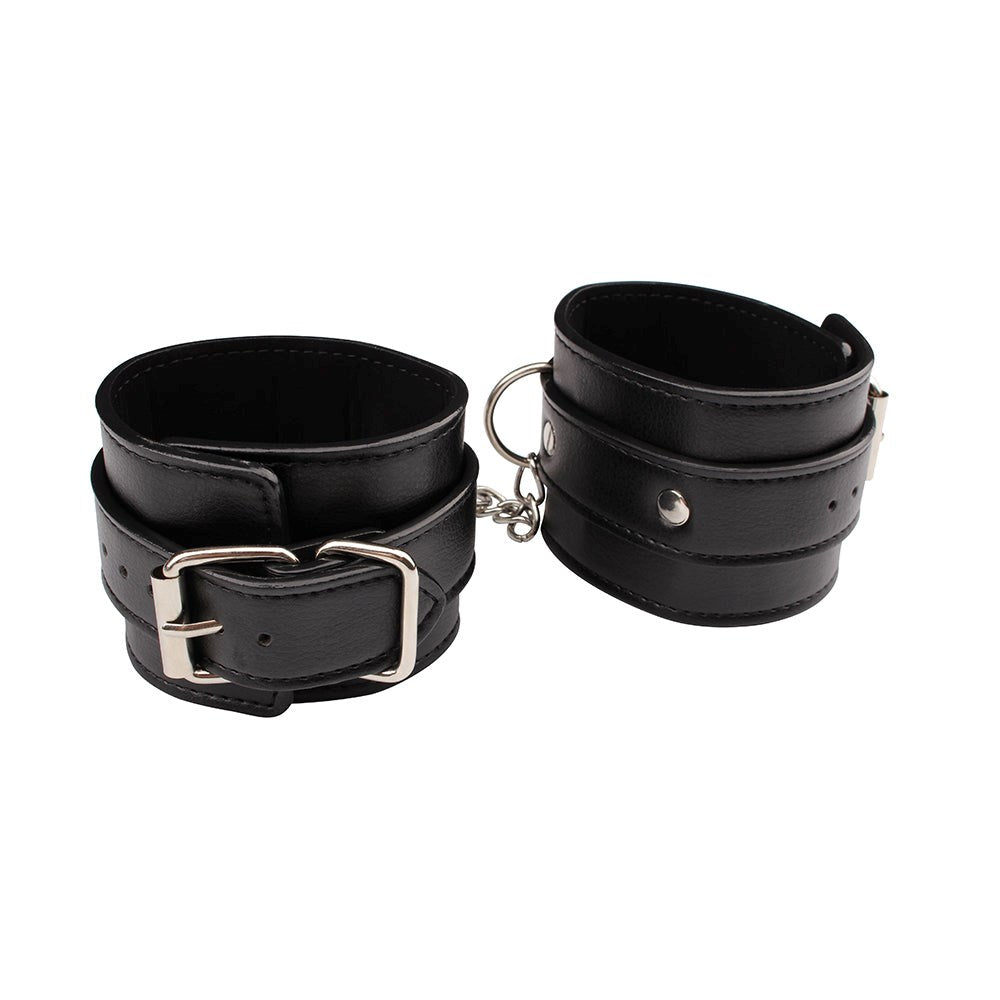 Behave Adjustable Classic Hand Cuffs Black - - Cuffs And Restraints