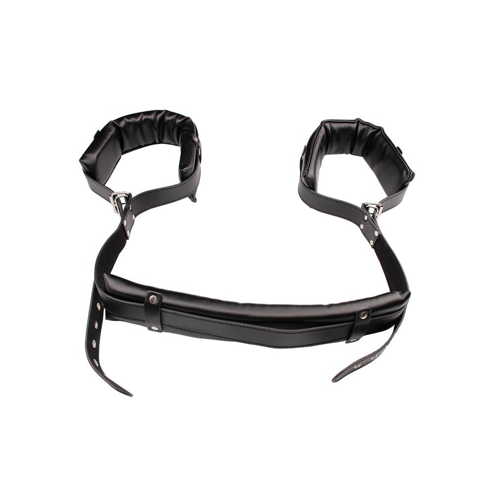 Behave Open Wide Bondage Restraints Black - - Cuffs And Restraints