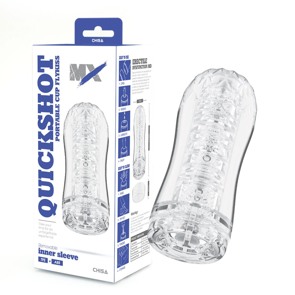 MX Quickshot Portable Cup Flykiss Super Soft Male Stroker - - Masturbators and Strokers