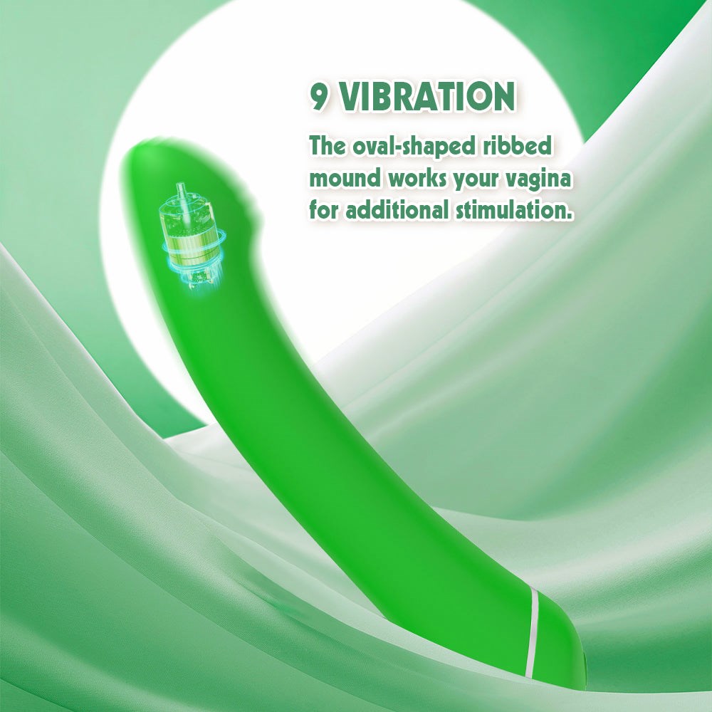 Lust Ripple Popple 9 Function G Spot Massager Green - - G-Spot Vibrators