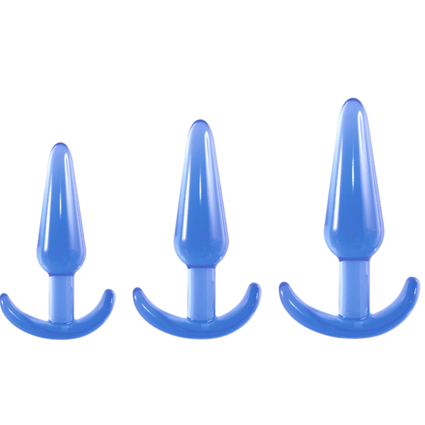 Excellent Power Butt Fantasy Triple Tapered Butt Plug Set - - Butt Plugs