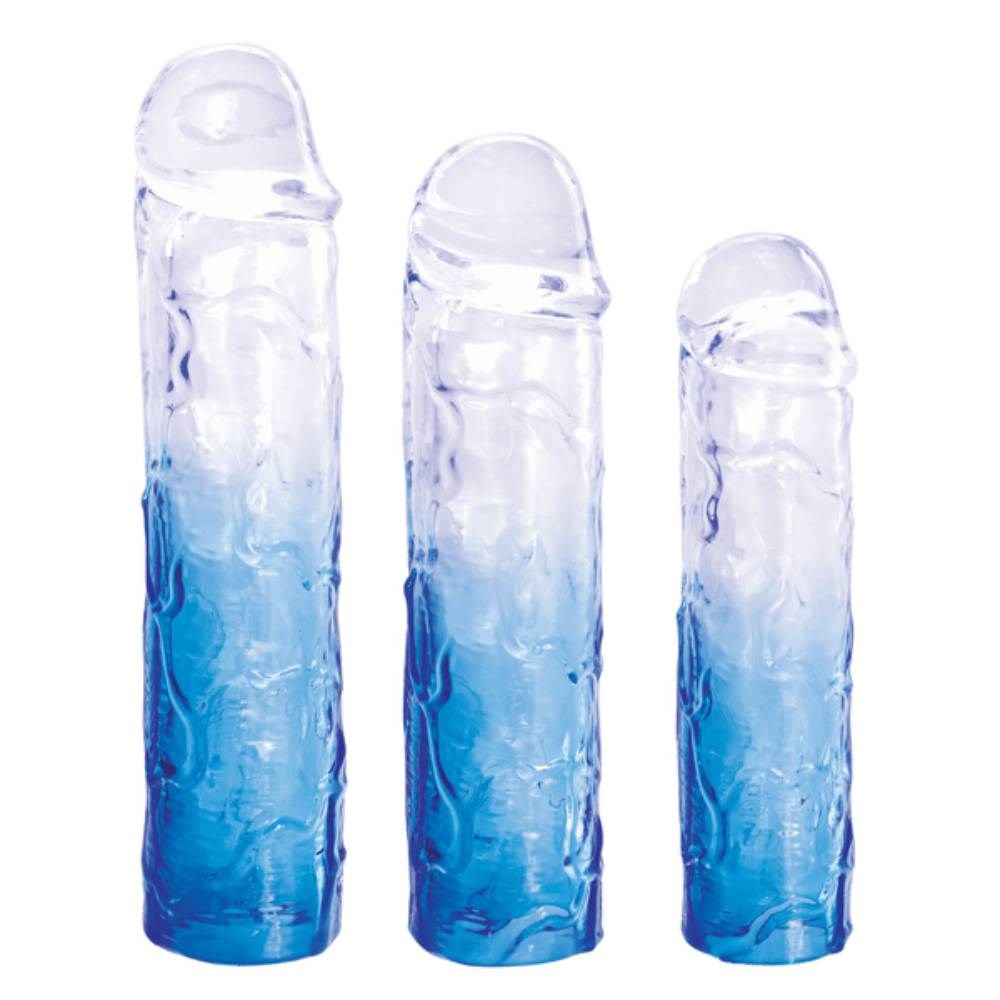 Massive 3 in 1 Mens Penis Extension Sleeve - - Penis Sleeves and Extenders
