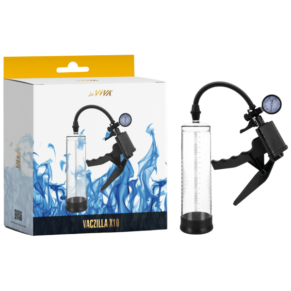 Vaczilla X10 Trigger Gauge Hand Grip Male Penis Pump - - Penis Pumps And Stretchers