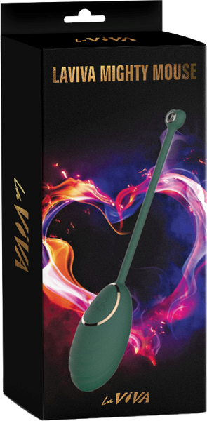 La Viva Mighty Mouse Remote Controlled Vibrating Love Egg Teal - Love Eggs and Kegel Exercisers