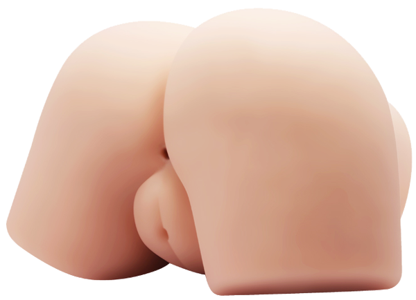 Crazy Bull Doggy Style Realistic Vagina & Anal Stimulator Flesh - - Realistic Butts And Vaginas