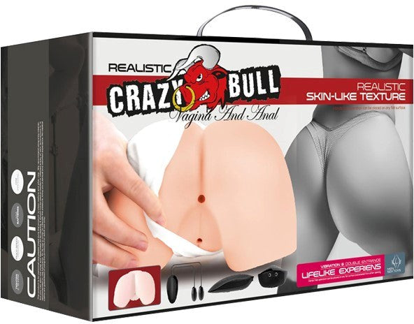 Crazy Bull Doggy Style Realistic Vagina & Anal Stimulator Flesh - - Realistic Butts And Vaginas