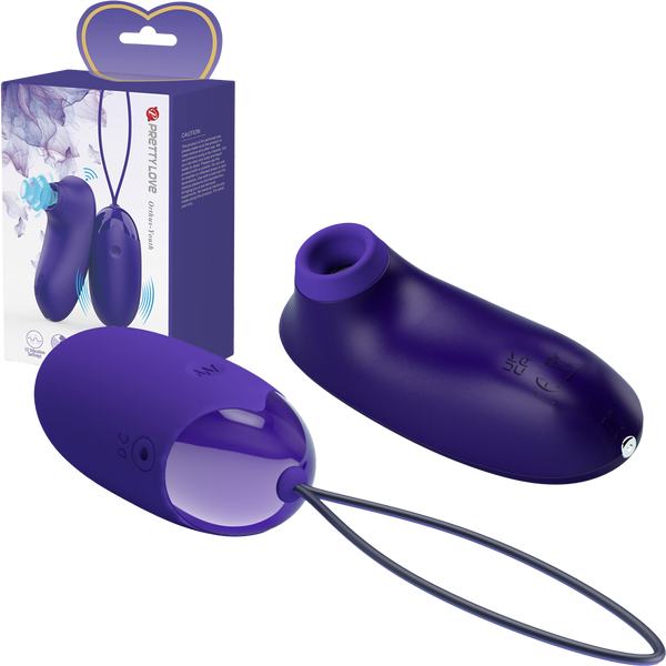 Pretty Love Rechargeable Orthus Youth Love Egg Vibrator Purple - - Love Eggs and Kegel Exercisers