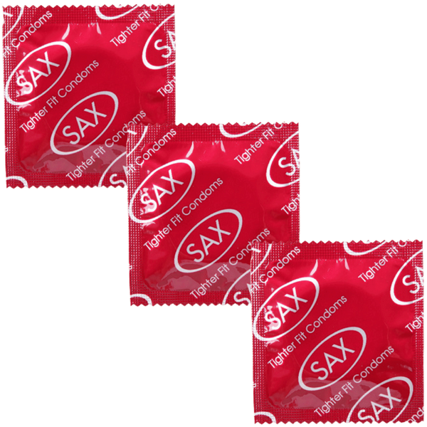 Sax Tighter Fit Smooth Latex Condoms 49mm 144 Pack - - Condoms