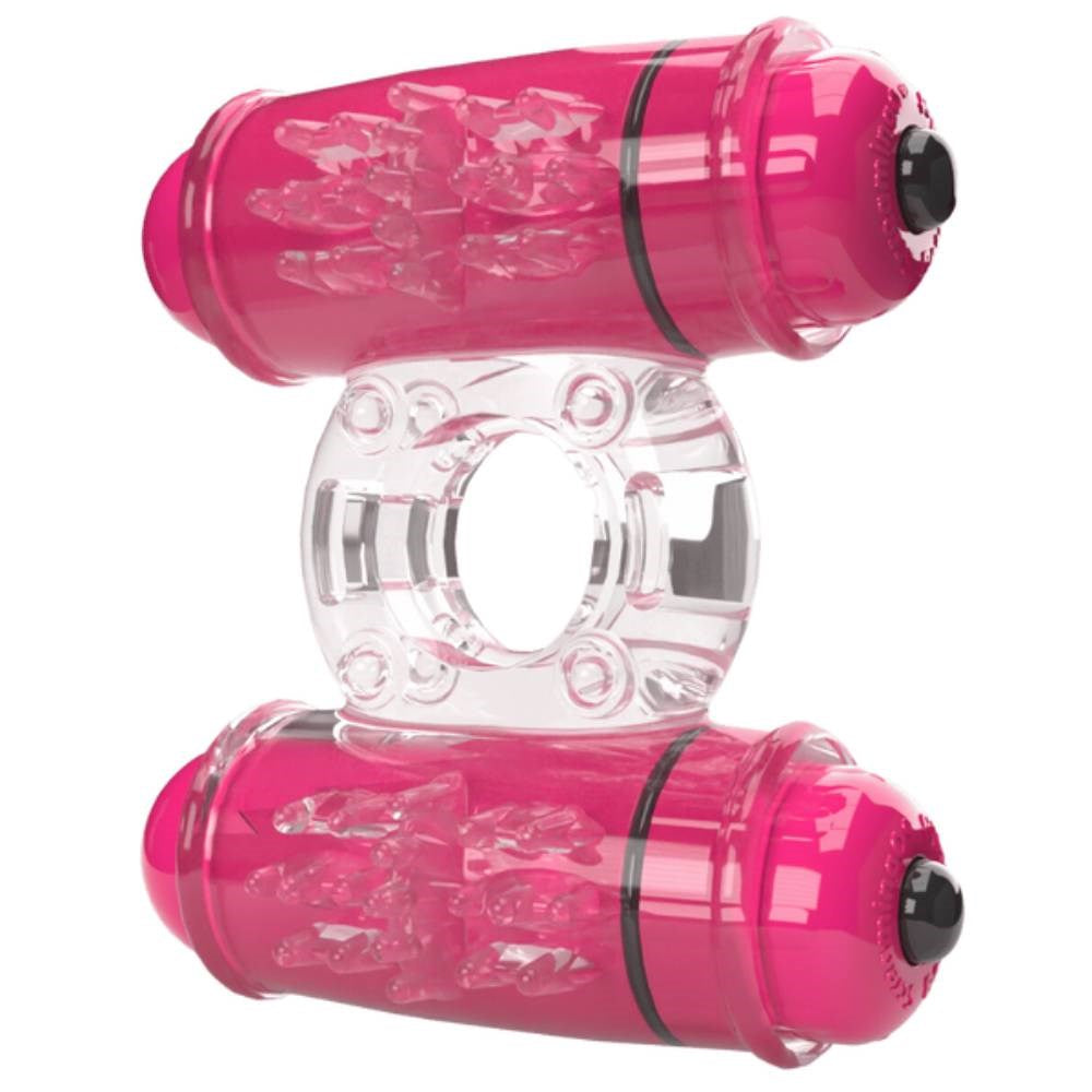 Screaming O Double Wammy Vibrating Cock Ring 4B Low Pitch Bass - - Vibrating Cock Rings