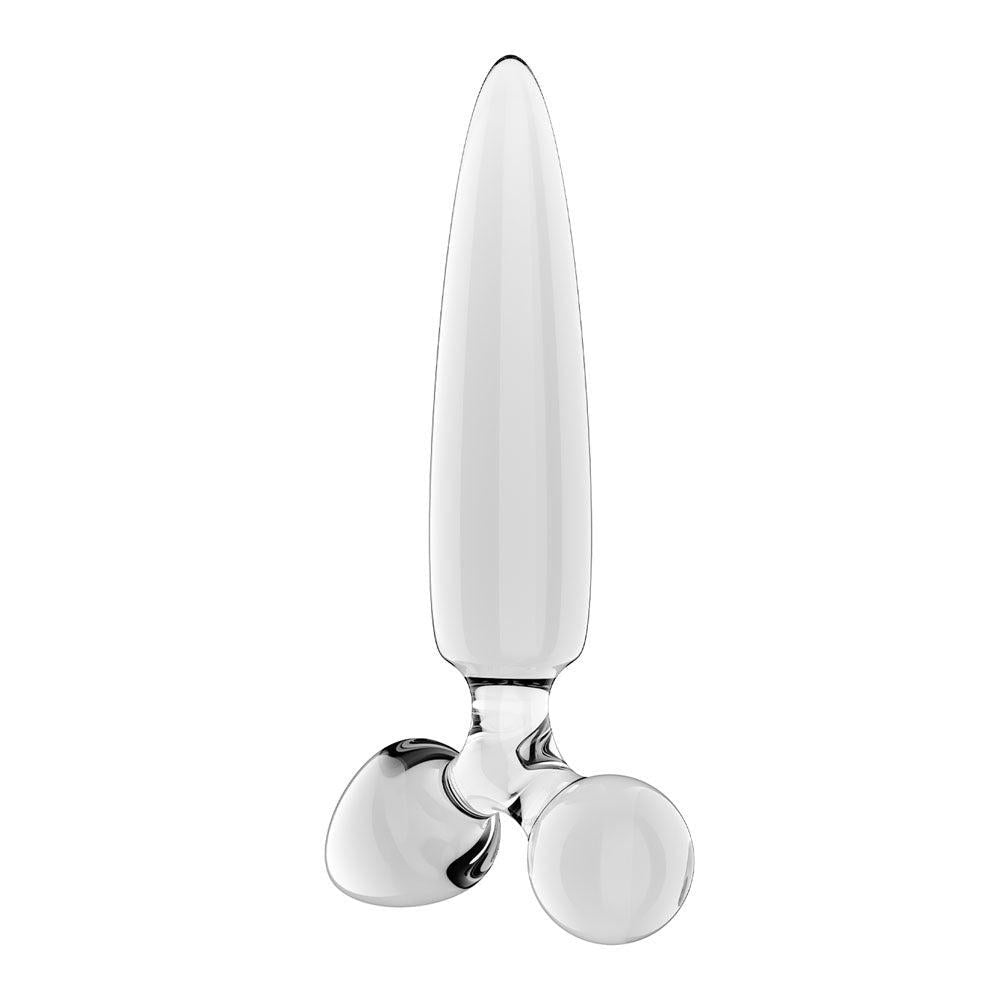 Satisfyer Triple Crystal 1 Glass 3-in-1 Butt Plug - Butt Plugs